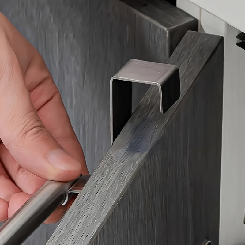 Modern Stainless Steel Towel Hook Rust-Resistant Wall Mount Bathroom Kitchen