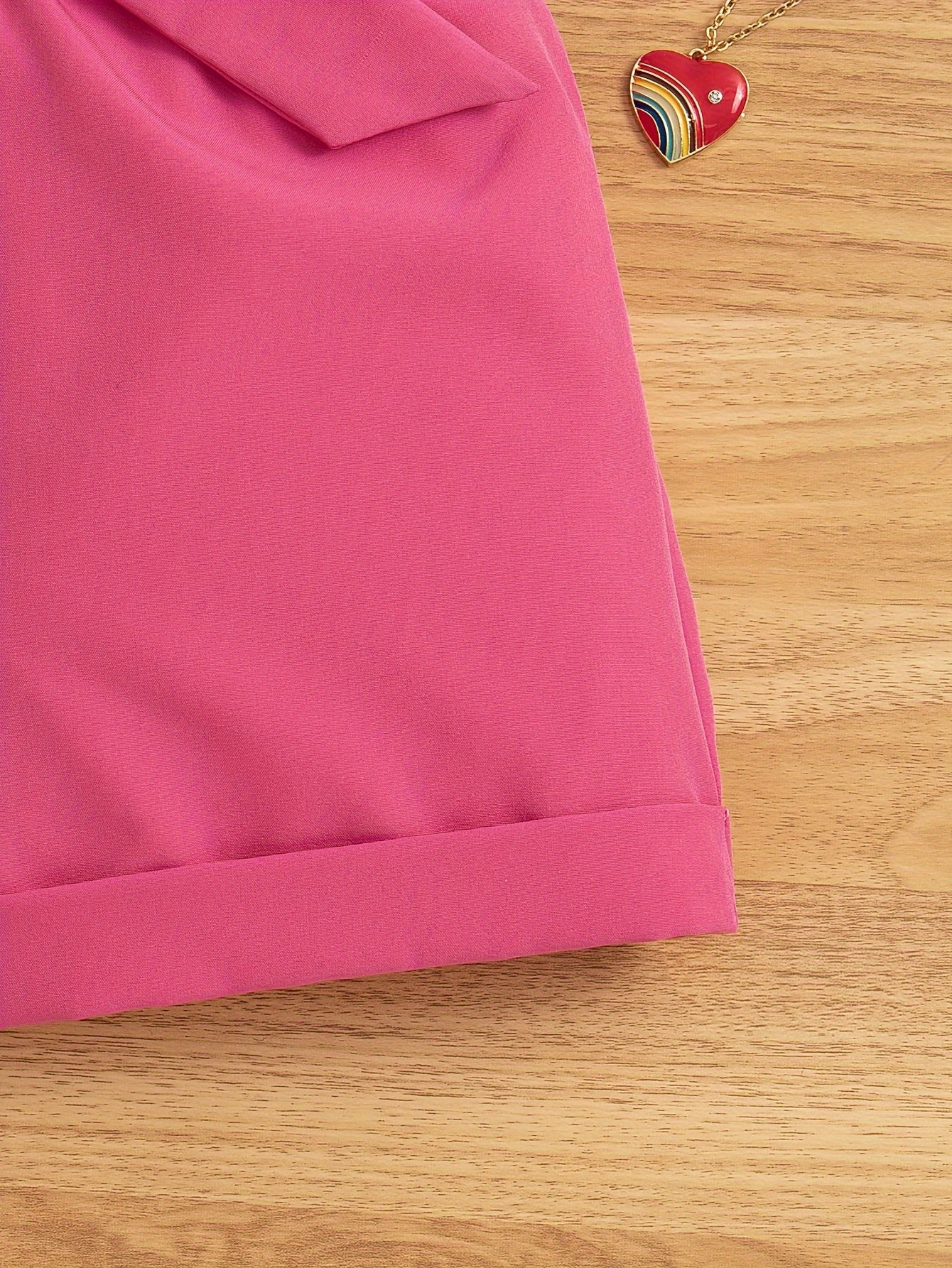 Girls Summer Outfit Set with Top and Shorts Bow Belt Solid Color Sleeveless Casual