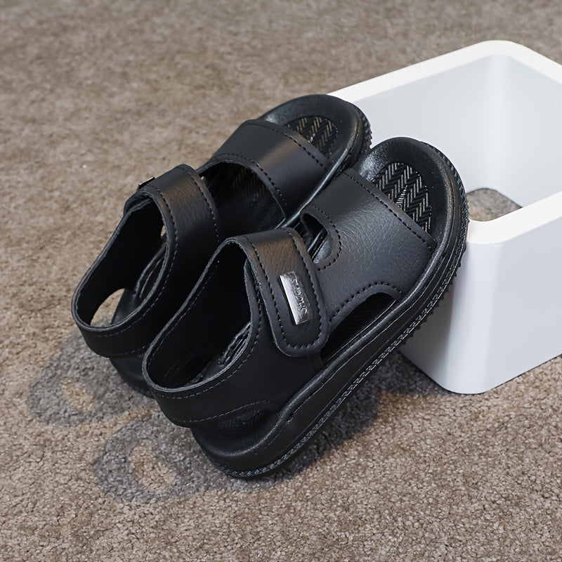 Kids Boys Summer Sandals Non-Slip Open Toe Strappy Beach Shoes Lightweight