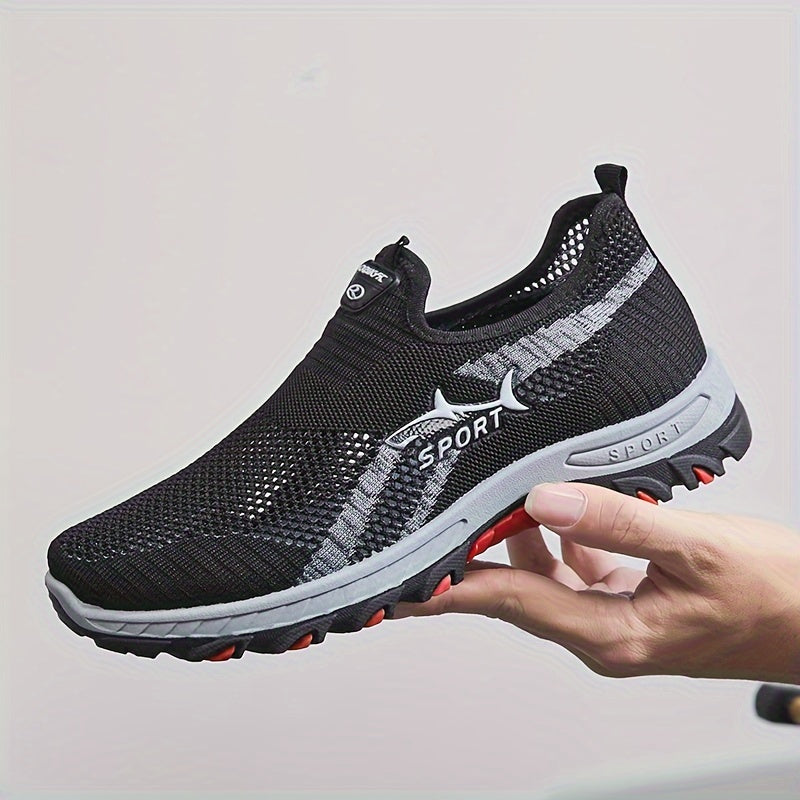 Men's Breathable Mesh Slip-On Athletic Sneakers for Casual Sports Spring Summer