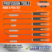 6-Pack Oil Seal Hook Kit Automotive O-Shaped Sealing Rings Disassembly Tools