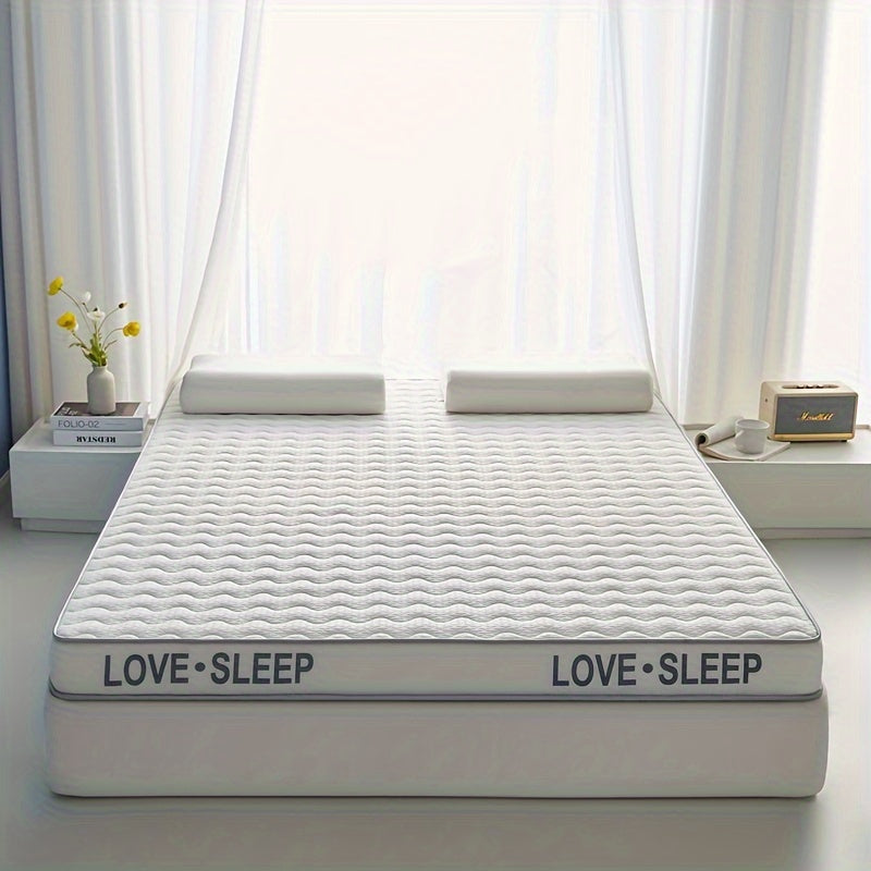 Memory Foam Mattress with Latex Topper 5cm Thick Hypoallergenic Breathable Firm Support for Dorm and Home