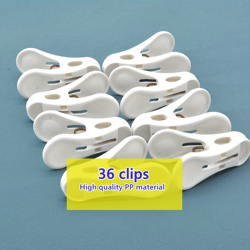 Juego de 36 clips pequeños de plástico para secar ropa y colgar sábanas, calcetines
