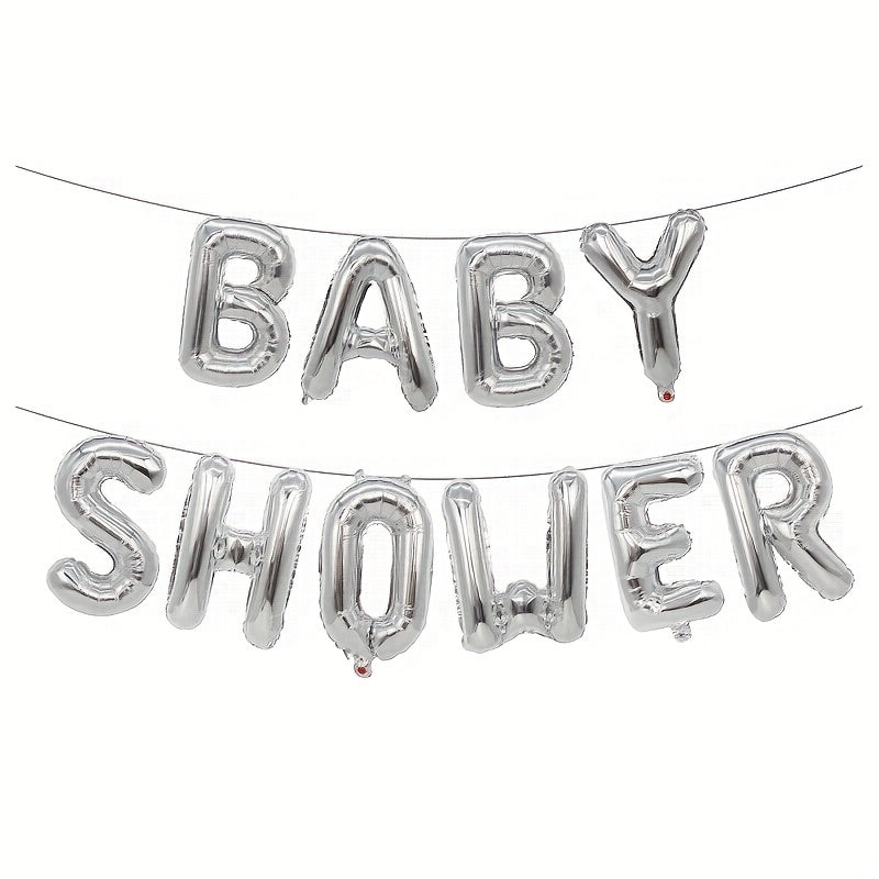 40.64cm Baby Shower Balloon Banner for Gender Reveal Party with "It's A Boy," "It's A Girl," and "Oh Baby" Foil Balloons
