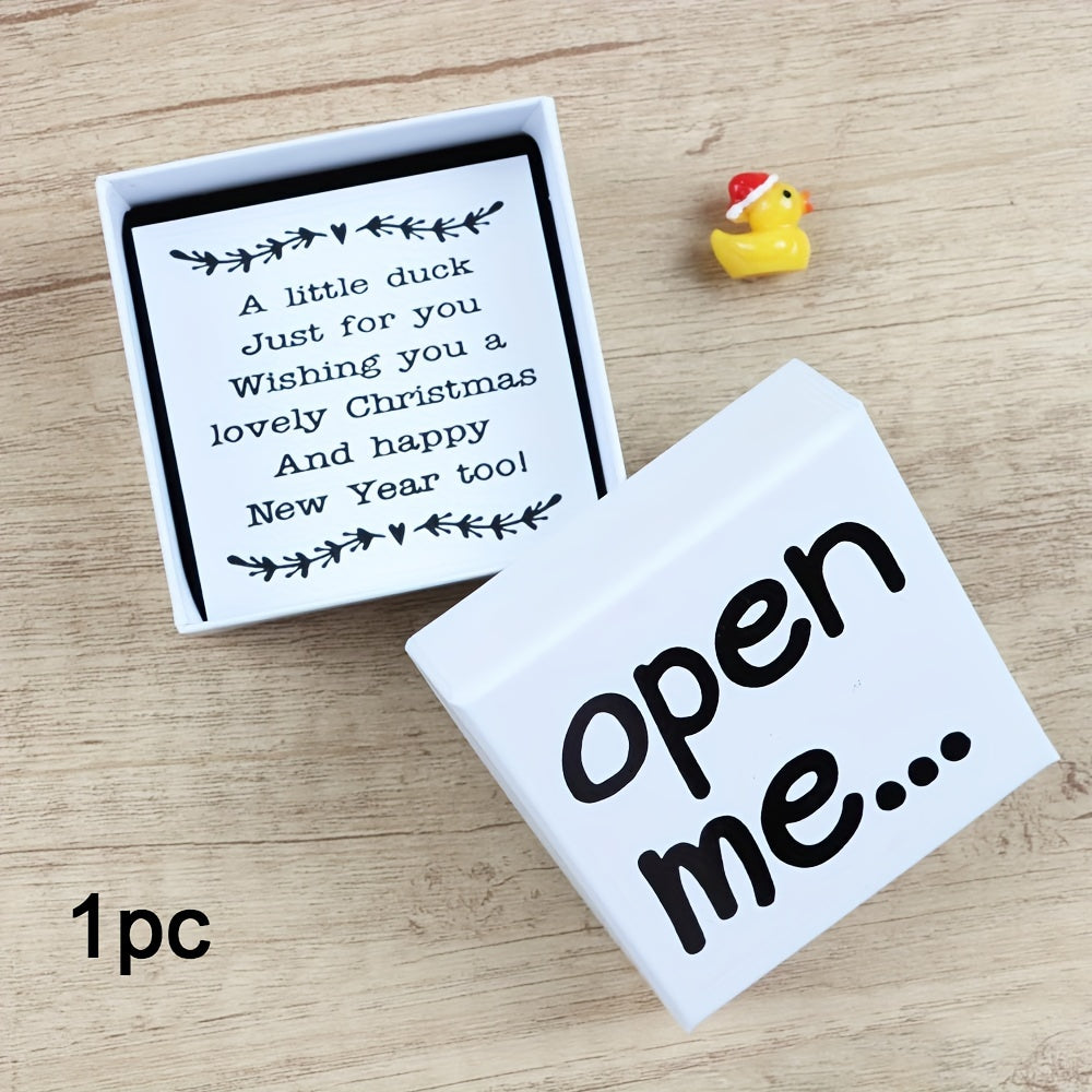 Polyresin Christmas Duck Ornament Gift for Holiday Decor and Keepsake