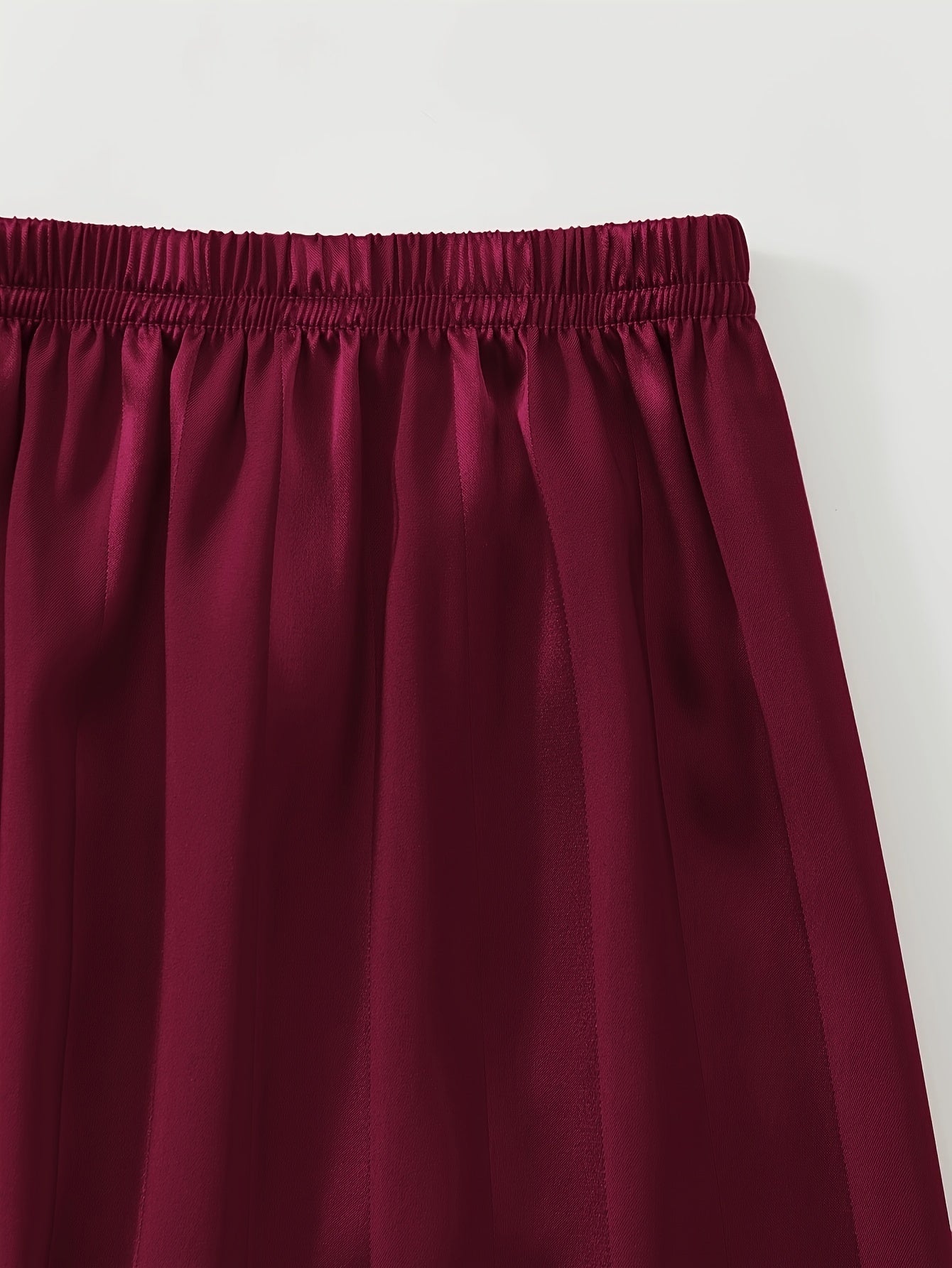 Women's Satin Pajama Set with Striped Long Sleeve Top and Lounge Pants Sleepwear Loungewear