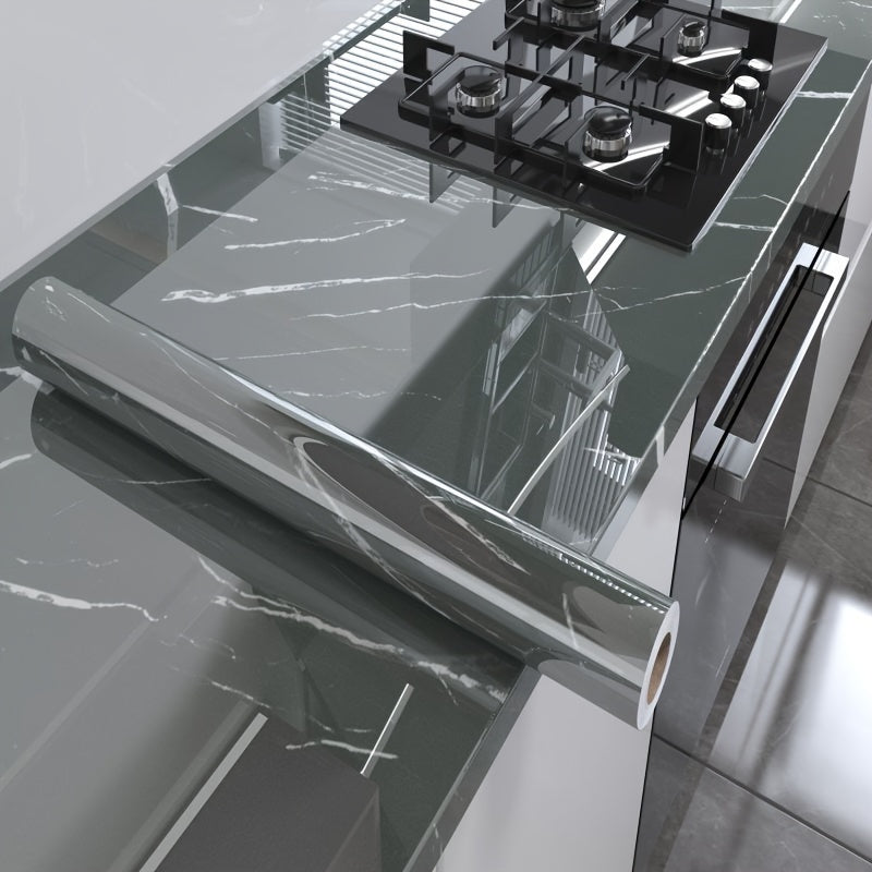Marble Kitchen Wall Sticker Waterproof Oil-Resistant Self-Adhesive Decor