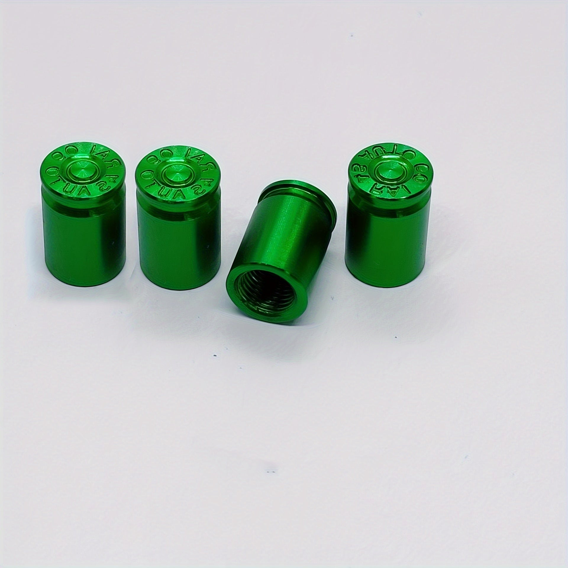 Universal Valve Cap Set for Cars Metal Tire Valve Covers Black 4 Pack