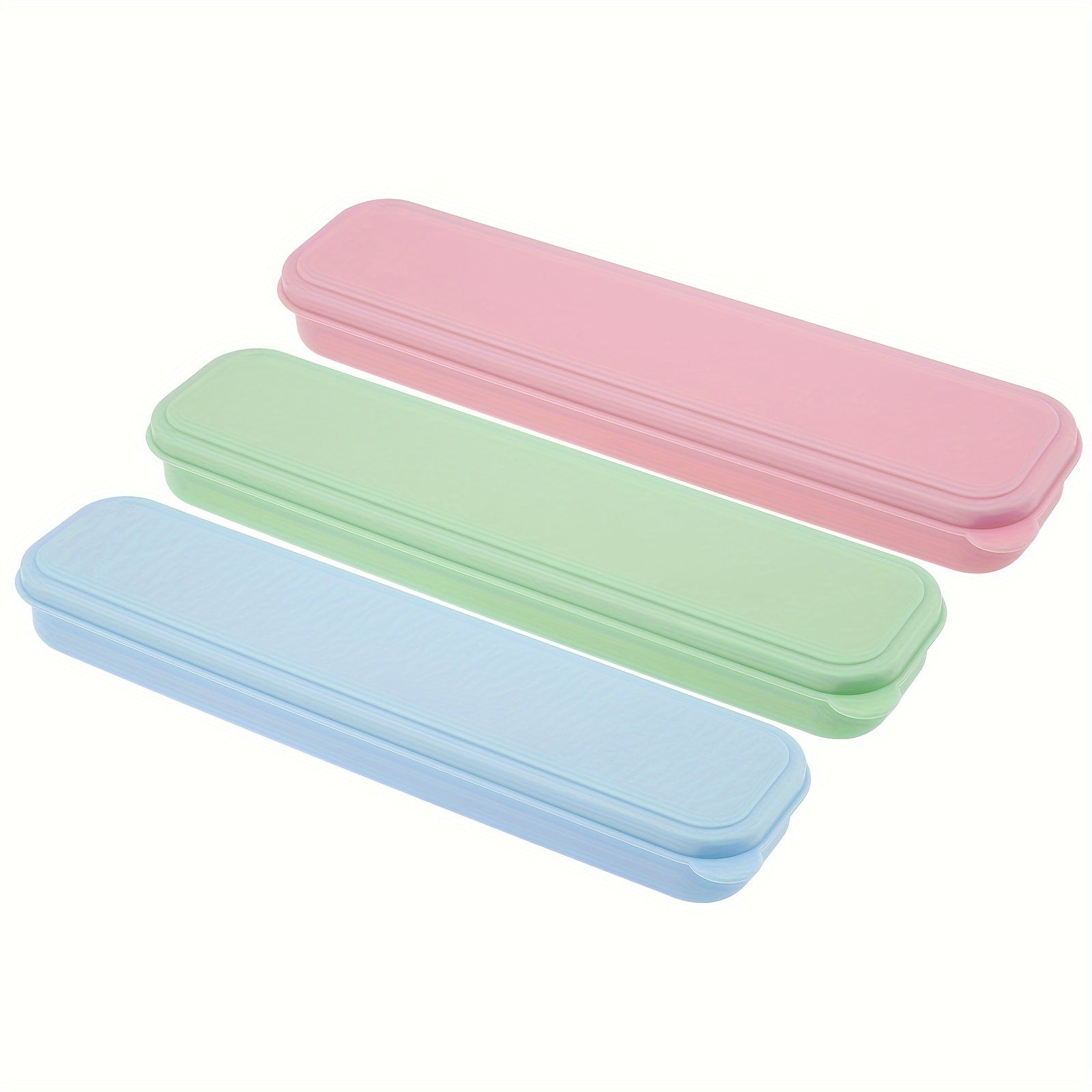 Organizador de cubiertos de plástico portátil para viajes y almacenamiento en la cocina