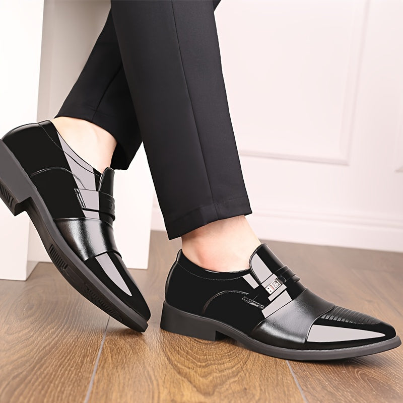 Zamonaviy va murakkab erkaklar uchun slip-on poyabzallari biznes, rasmiy tadbirlar, to'ylar, vintage yig'ilishlar, ofis va hashamatli tadbirlar uchun.