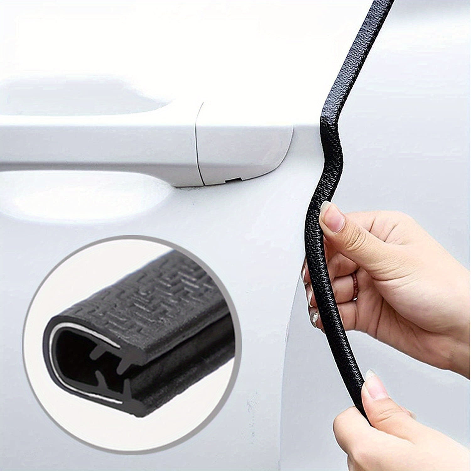 Edge Decorative Rubber U-Shaped Channel Strip 10m Metal Door Protector