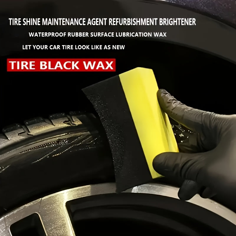 Premium Tire Shine Wax Black Enhancer for Cars Motorcycles Bicycles