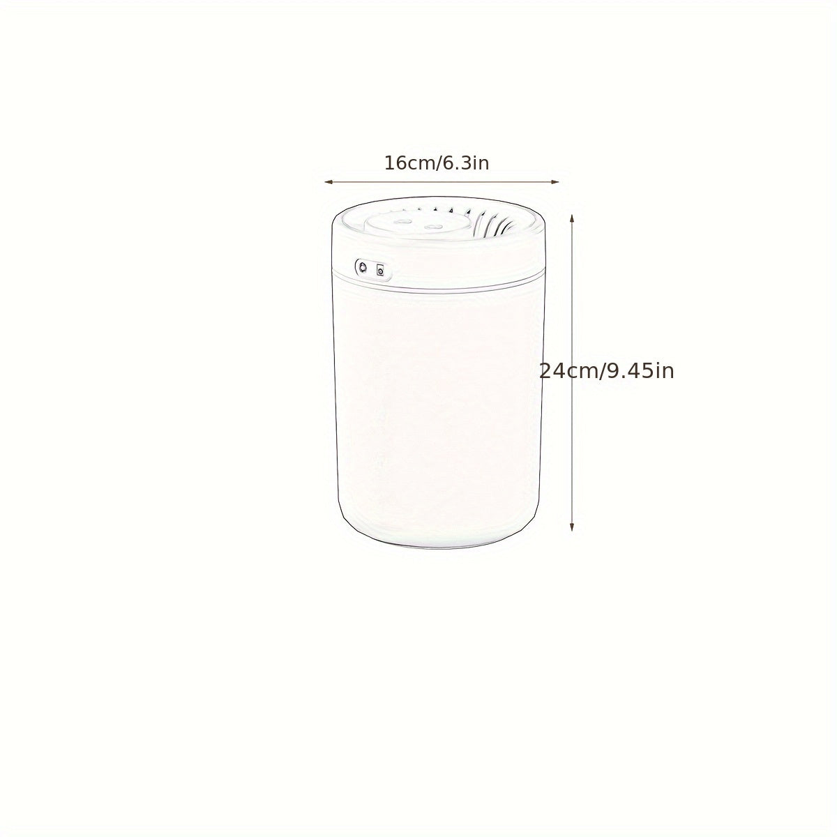 Двойной USB-насадка увлажнитель с ароматерапией: тихий, высокий выход тумана, стильный белый цилиндрический дизайн для дома и спальни.