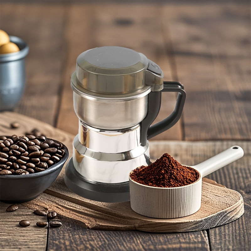 220В нержавеющая сталь мини-электрическая мельница для зерна с 4 лезвиями для сухого помола