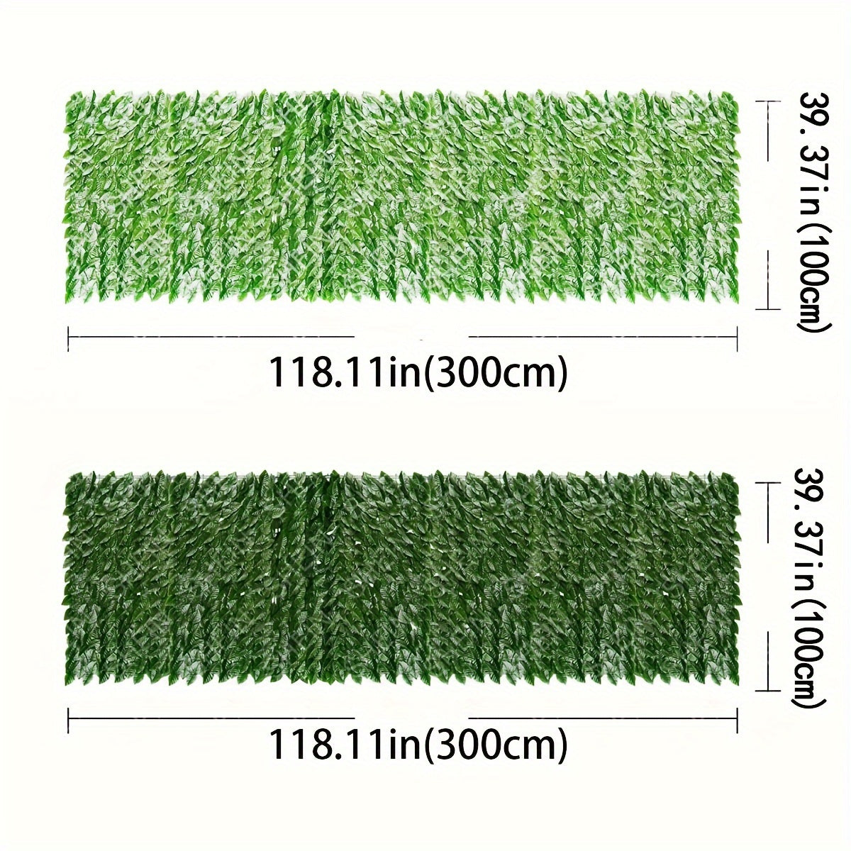 UV-Resistant Artificial Ivy Privacy Screen for Outdoor Gardens Fences 299.72cm x 99.06cm