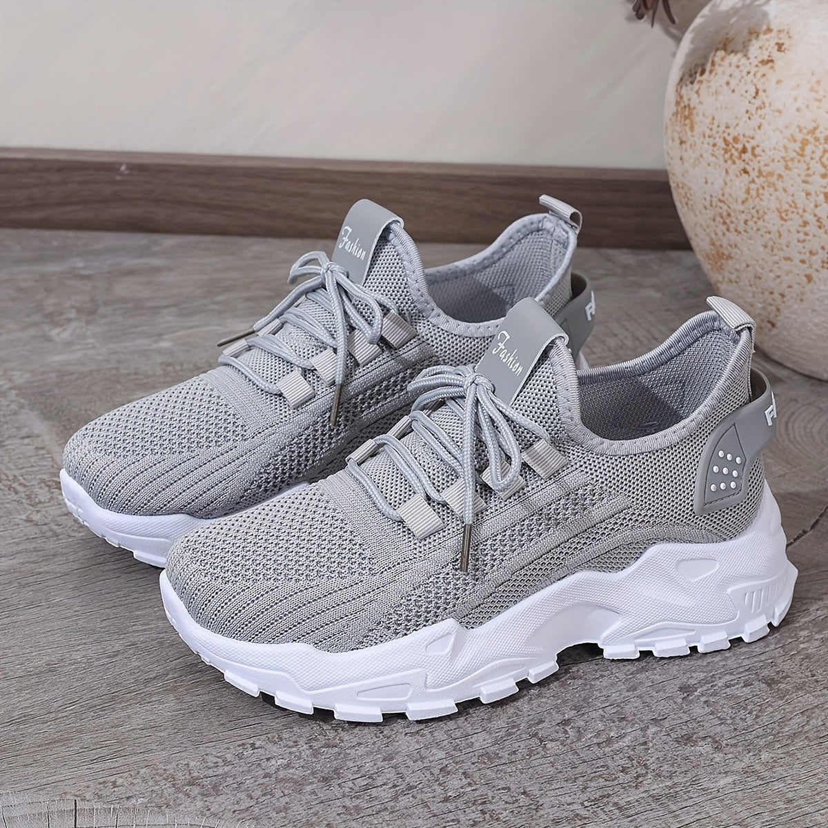 Ladies Casual Shoes Light Soft Sole White Travel Walking Sneakers