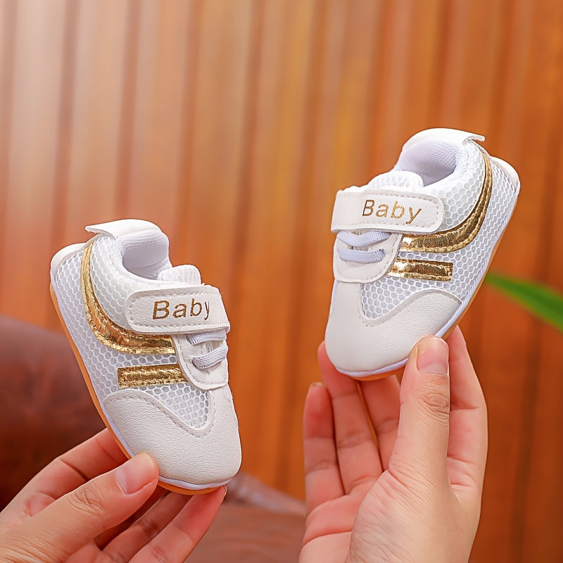Zapatillas de malla para bebés niños, ligeras, transpirables, casuales, de caña baja, primavera y otoño