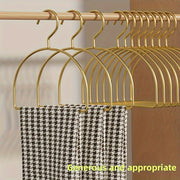Golden Metal Scarf Hangers Set of 2 4 or 6 Iron Closet Organizer for Neckties and Scarves
