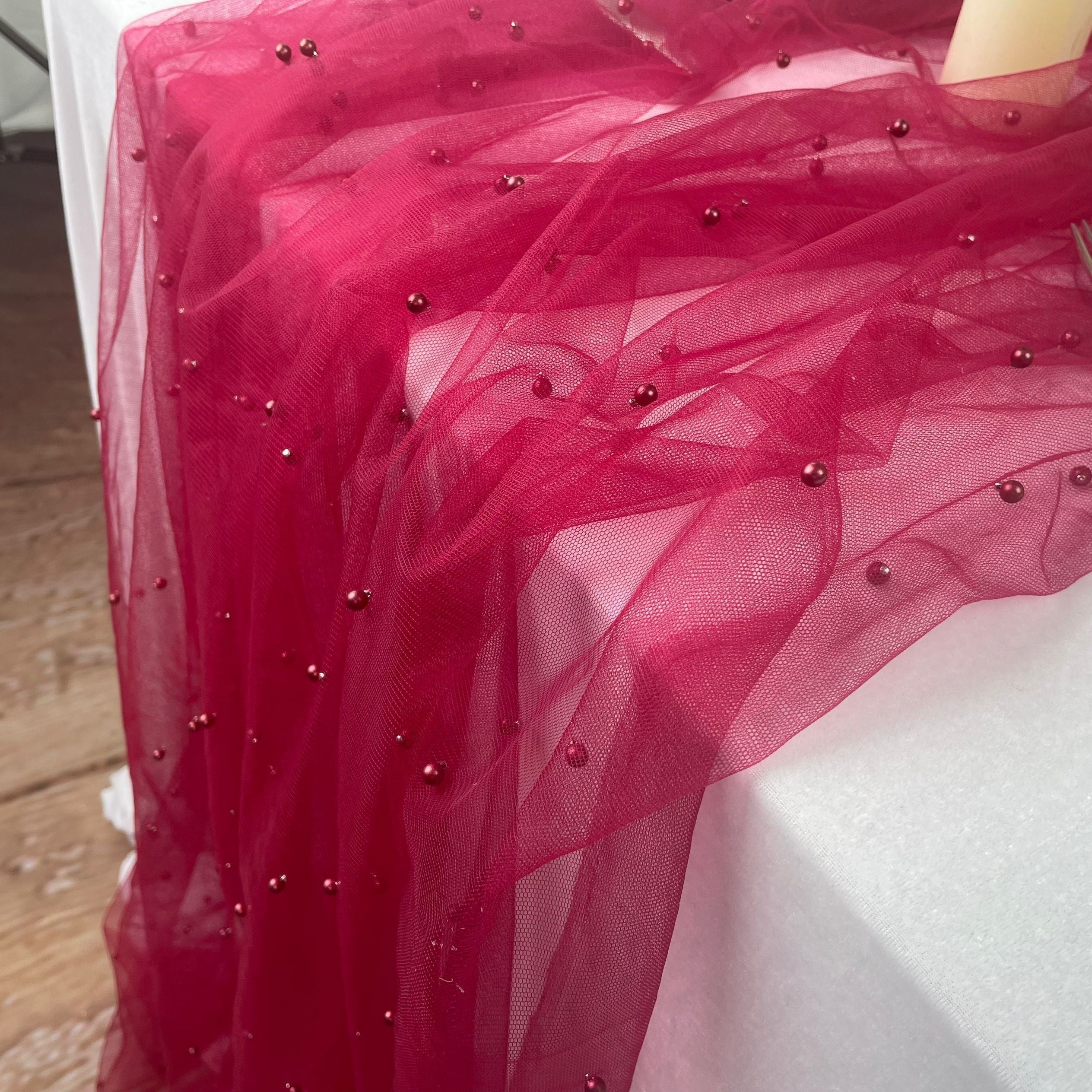 Mesh Chiffon Table Runner 32x78 Inches for Weddings Parties Events