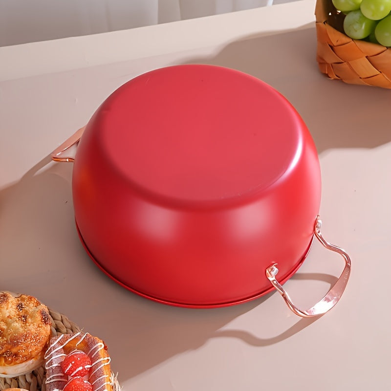 Versatile Non-Stick Soup Pot with Lid for Gas and Induction Cooking