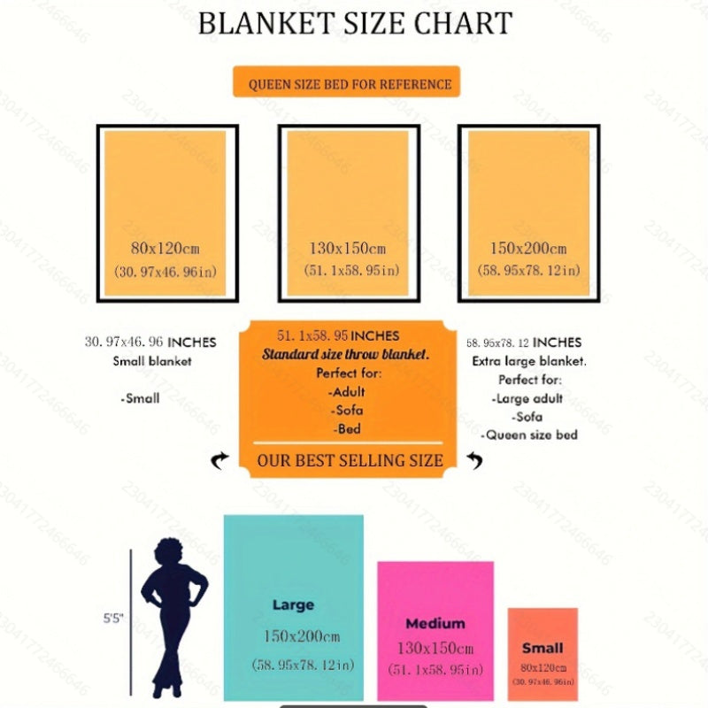 Cartoon Flannel Fleece Blanket for Kids and Adults Soft Lightweight Digital Print Bed Couch Beach Picnic