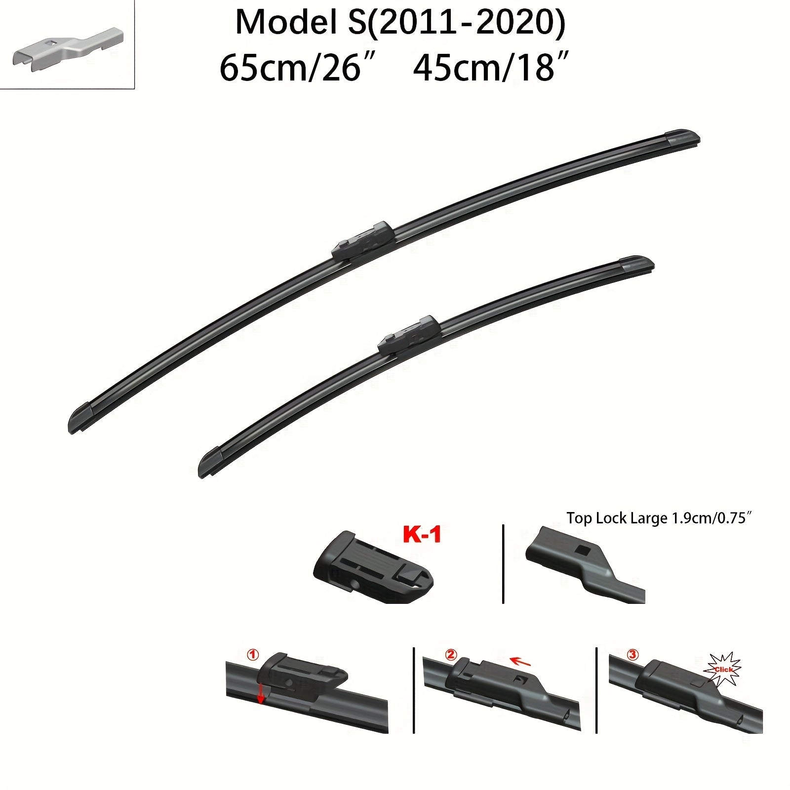 Front Wiper Blades for Tesla Model 3 Y S Windshield Replacement Accessories