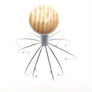 1 dona Oktopus Bosh Massaj Qulfi, Stressni Yengillashtirish uchun Metall Massajer - Simsiz, Uy va Sayohat uchun Ideal, Soch Parvarishi | Minimalistik Dizayn, Mustahkam Qurilish, Soch Bosh Massajchisi