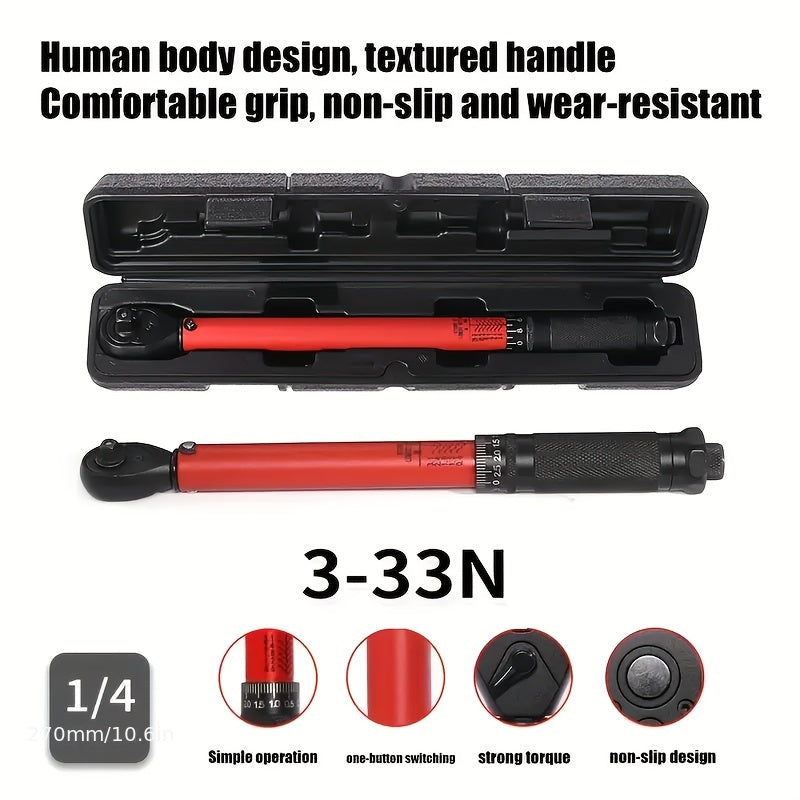 Adjustable Torque Wrench 72-Tooth Round Tube Auto Repair Ratchet Tool