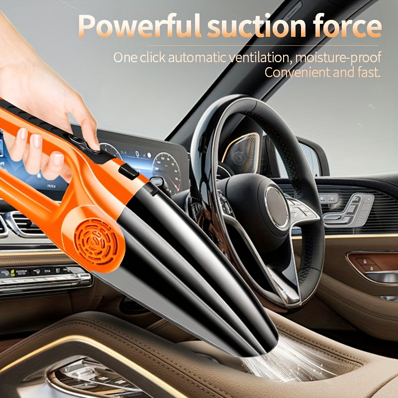 Aspiradora portátil para coche de 12V con succión de 4KPa, húmedo y seco, de mano con herramienta para rendijas