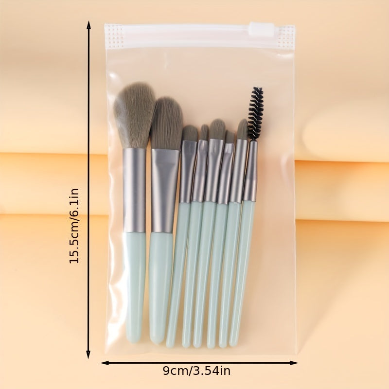 Women Mini Makeup Brush Set with Storage Bag Soft Hair for Face Eyes