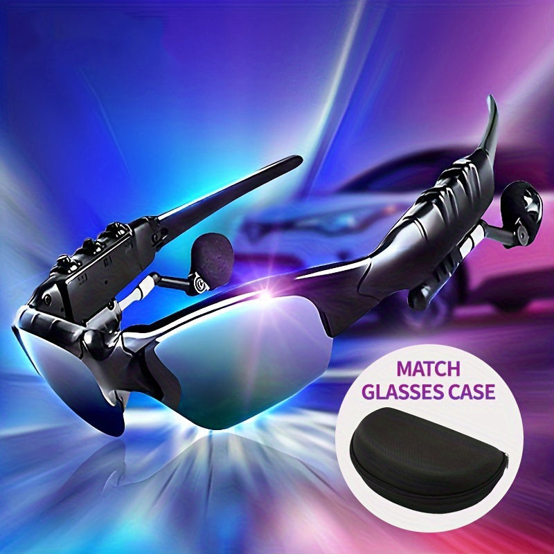 1 dona Zamonaviy UV qarshi turuvchi o'rab turuvchi aqlli ko'zoynaklar simsiz quloqchin bilan bepul qo'ng'iroq qilish - Velosipedda, haydashda, baliq ovlashda, sayohatda ideal, yaxshilangan aniqlik va qulaylik, 2-in-1 ko'zoynaklar va