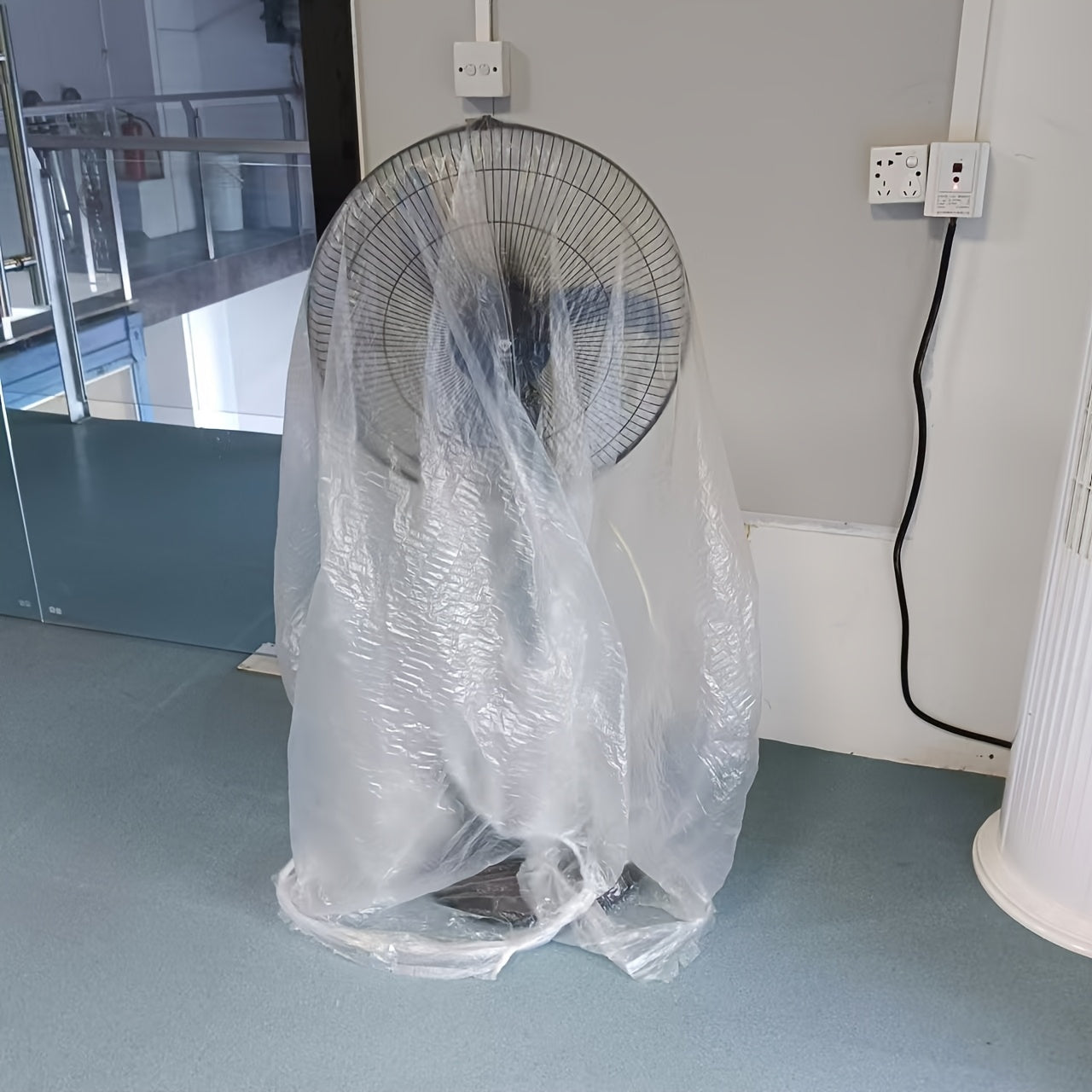 Protective Plastic Dust Covers for Appliances and Office Equipment 1/2 Pack