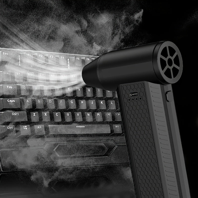 Mini Handheld Jet Blower 13000 RPM 3-Speed Cordless Lithium Fan