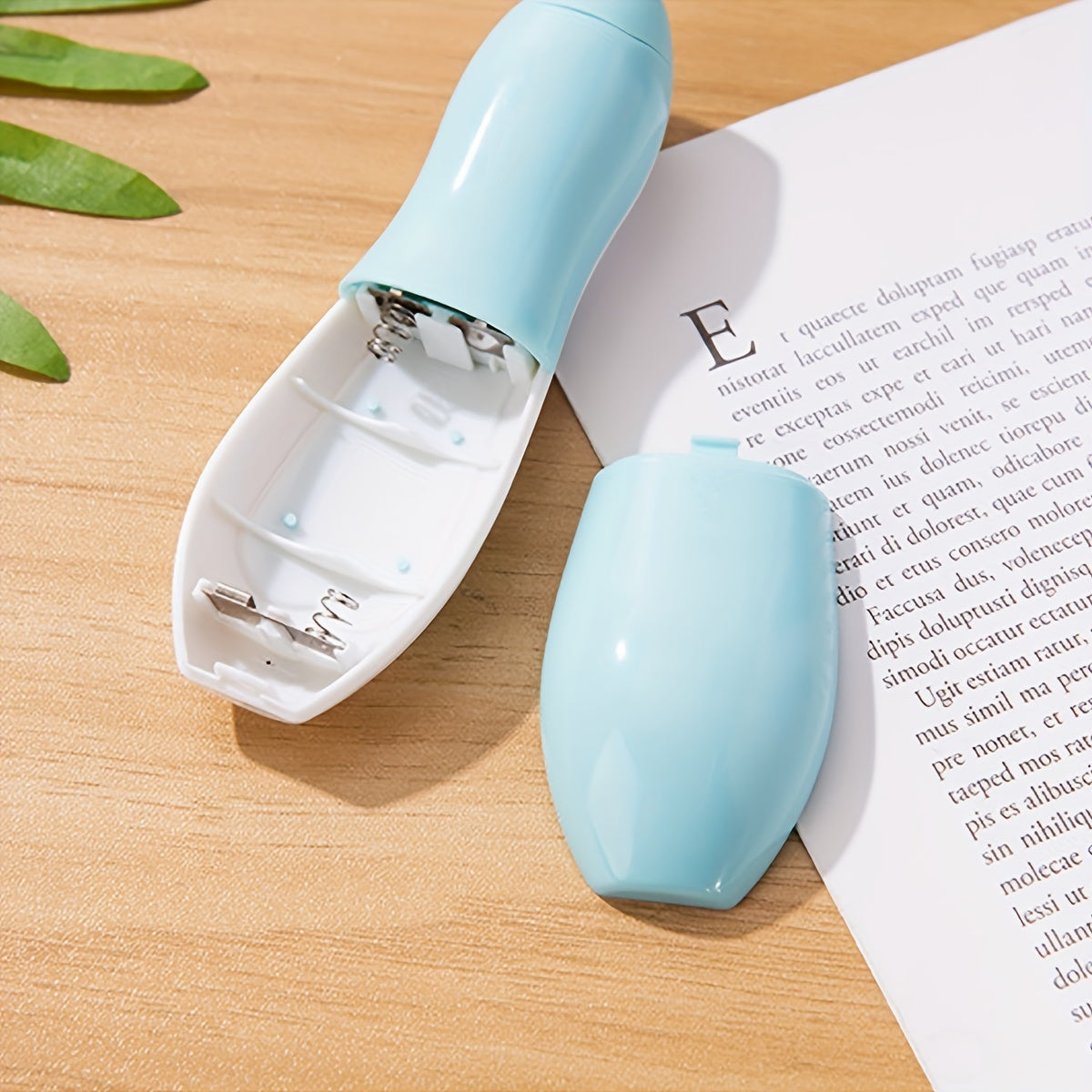 Kids Electric Nail Care Set with Nail Clippers and Sharpener Pink Blue