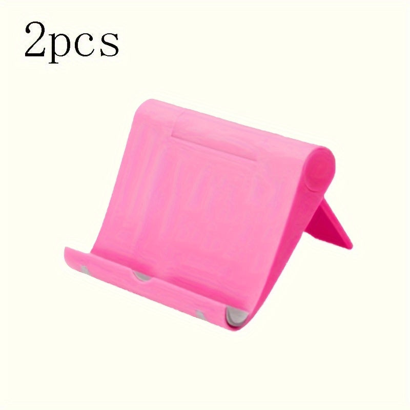 Multi-Angle Folding Desktop Stand for Tablets and Phones, Adjustable, Durable Set of 1 or 2