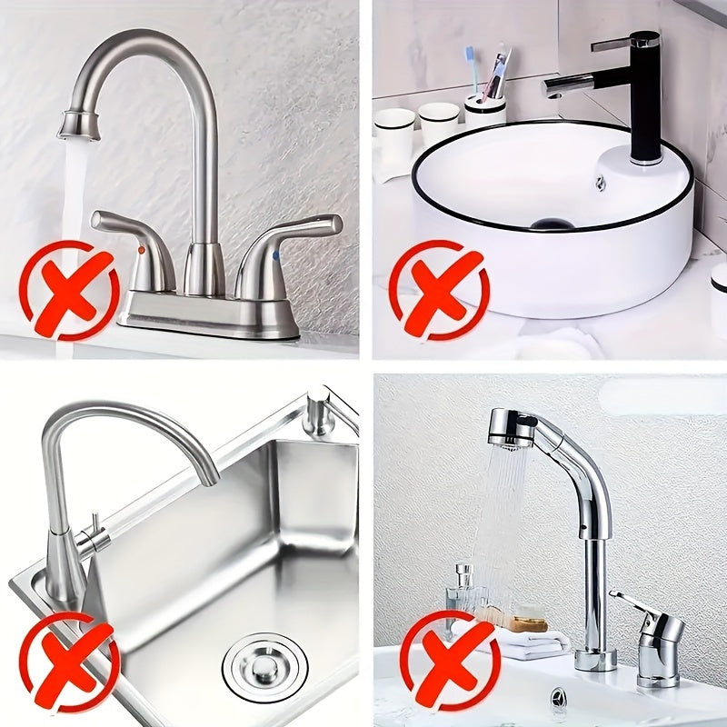1-dona Silikon Lavabo Himoya Matosi, Suv O'tkazmaydigan Xususiyatga ega, Oshxona Lavabosi Krani uchun Splash-o'tkazmaydigan Pad, Suvni To'suvchi Quruq Pad