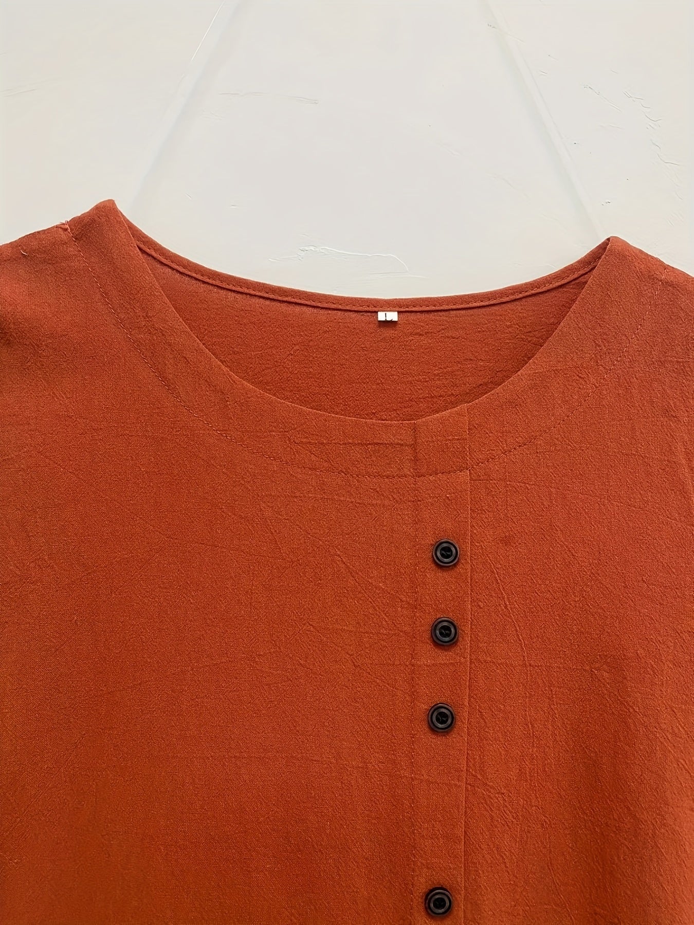 Plus o'lcham ayollar paxta qisqa qolli kofta yozgi erkin fit to'liq rangli kundalik ko'ylak