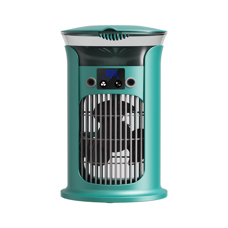 Portable USB Air Cooler Mini Desktop Humidifier Fan Quiet Compact Cooling for Home Office