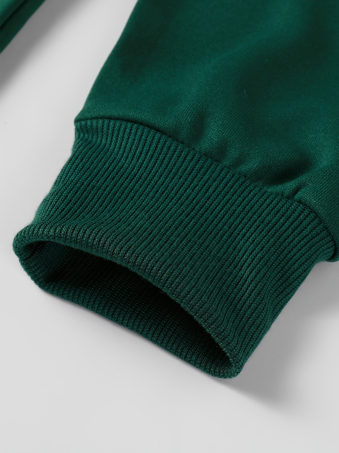 Sudadera casual de hombre con cremallera, de manga larga y punto, con patrón bordado