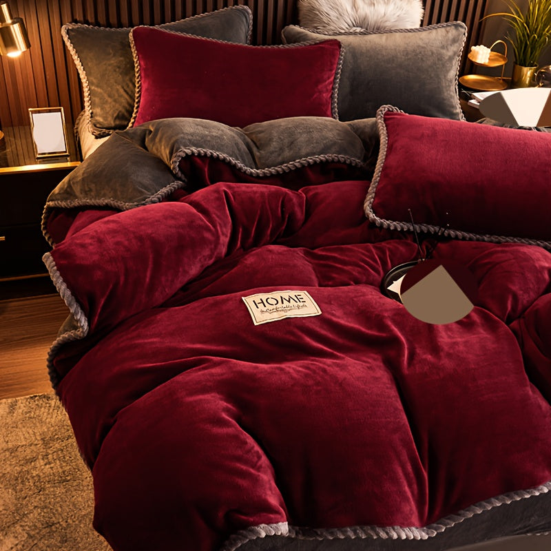 Ikki tomonlama sut velsoft yostiq qopqog'i, yostiq yadroisiz va yostiqchasi bilan, barcha fasllar uchun mos.