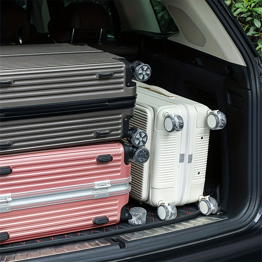 50 Pieces Universal Luggage Wheel Covers Dustproof Suitcase Hub Caps