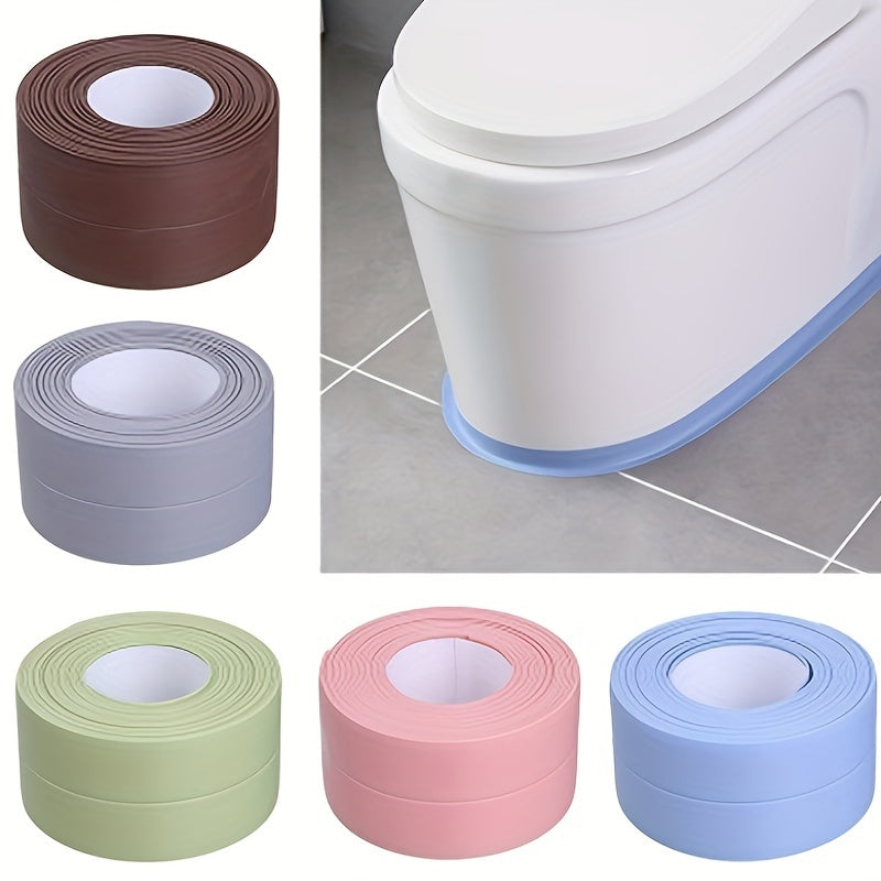 Waterproof PVC Self-Adhesive Caulk Tape for Kitchen Bathroom Shower Sink Floor Wall Edges