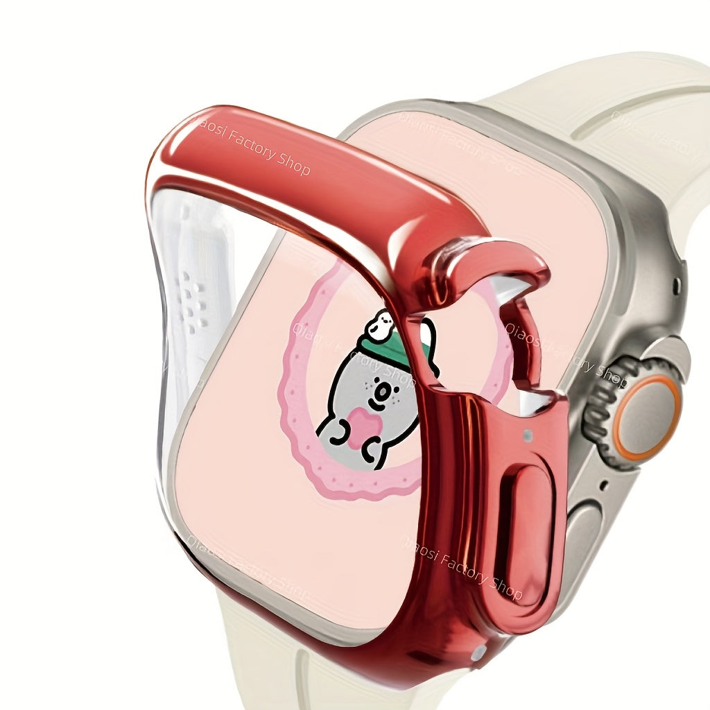 Apple Watch Protective Case Silicone Bumper with Screen Protector for Series 9 8 7 SE 40mm 44mm 45mm 49mm