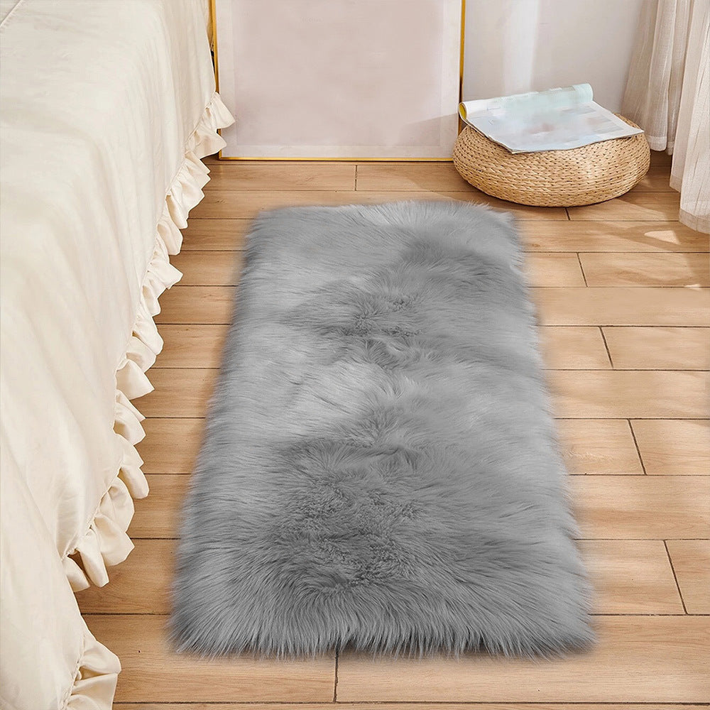 Alfombra de felpa suave y esponjosa para decorar tu hogar en sala de estar y dormitorio