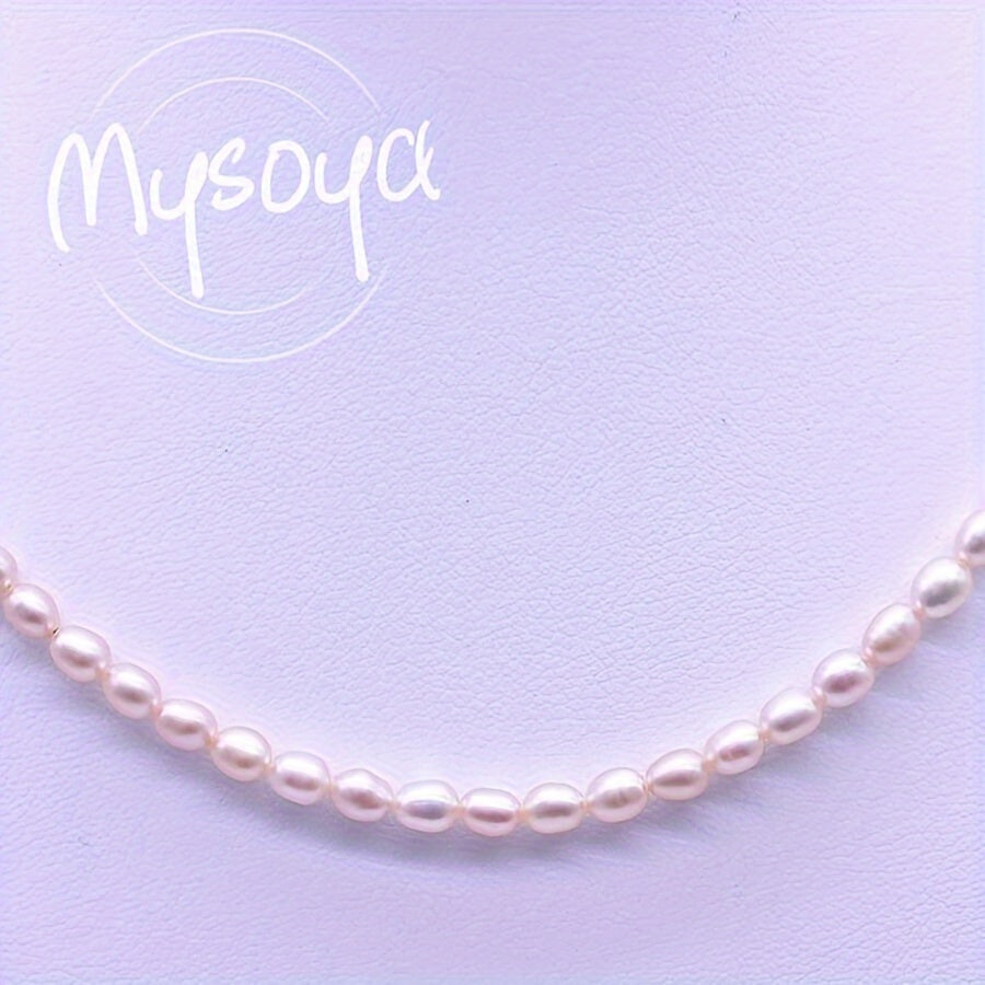 Pink Freshwater Pearl Necklace Vintage Vacation Style June Birthstone No Plating for Everyday and Special Occasions