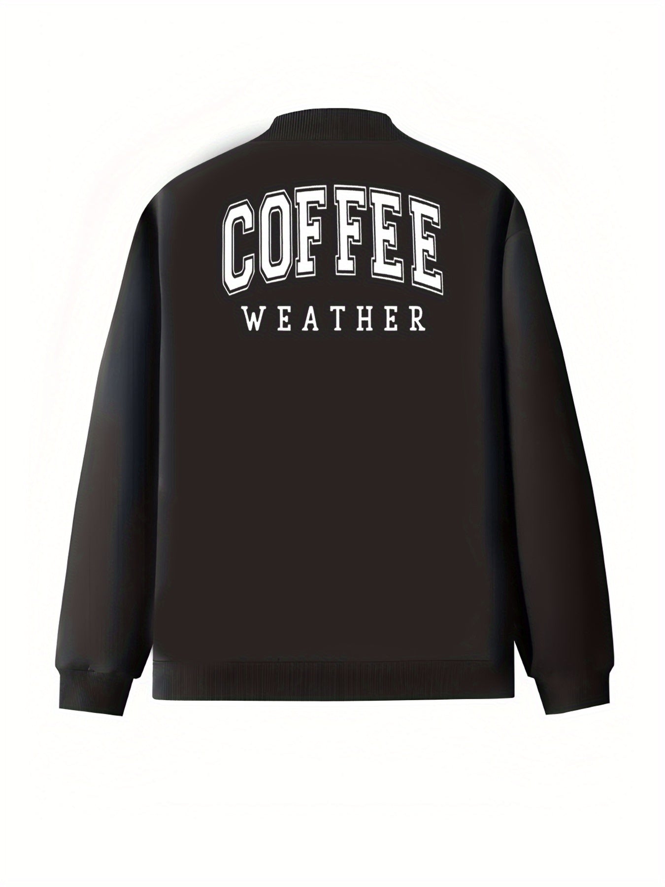 Plus Size Women's Casual Long Sleeve Zip Jacket with Pockets and Print