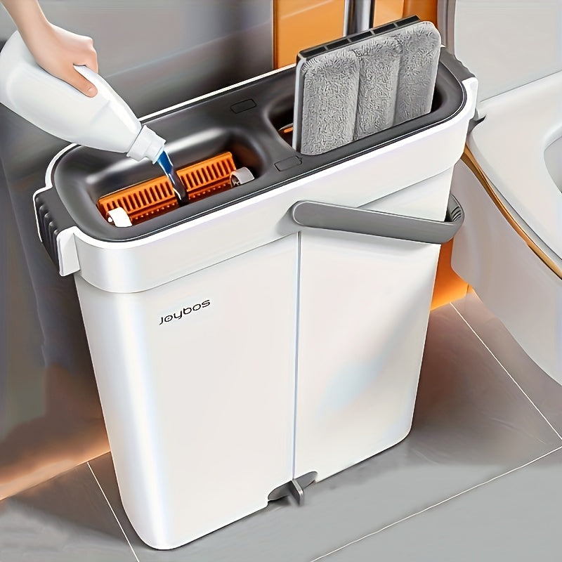 2024 Handwash-Free Mop Set Stainless Steel No Power Multi-Use with Bucket