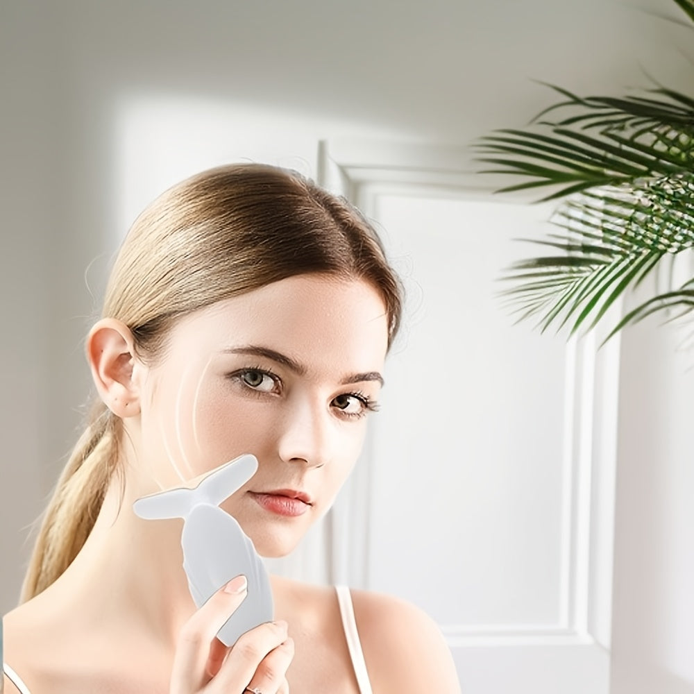 Uyda yuz massaji uchun portativ, ixcham go'zallik asbobi, batareyalar bilan - Lucky Winner