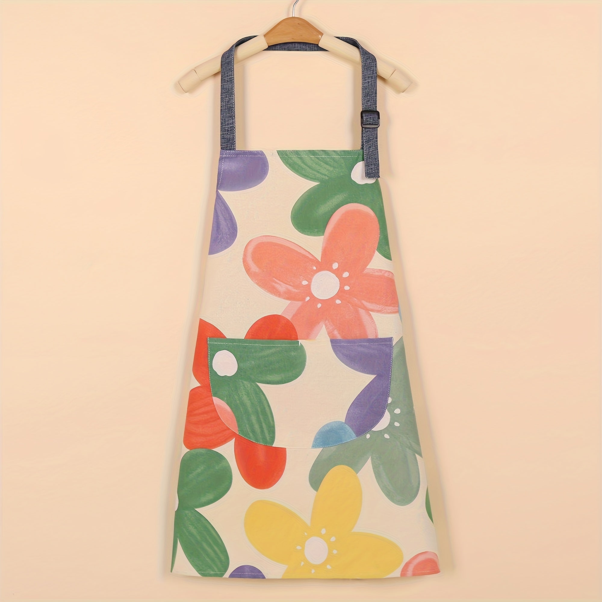 Adjustable Waterproof Apron with Large Pocket for Cooking and Baking Unisex