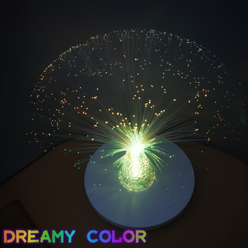 2024 Fiber Optic Lamp Low Voltage Starry Light Bedroom Decor Party Romantic Metal Finish